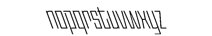 StatenSans CompressedLightReverse Instance Font LOWERCASE