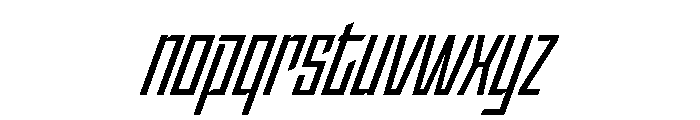 StatenSans CompressedSemiboldObliqueOblique Instance Font LOWERCASE