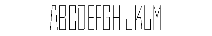 StatenSans CompressedThin Instance Font UPPERCASE