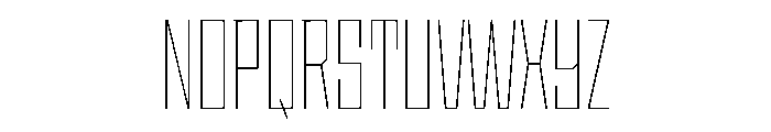 StatenSans CompressedThin Instance Font UPPERCASE