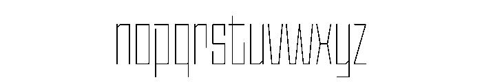 StatenSans CompressedThin Instance Font LOWERCASE