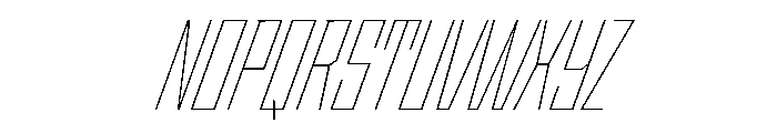 StatenSans CompressedThinObliqueOblique Instance Font UPPERCASE