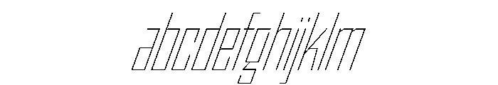 StatenSans CompressedThinObliqueOblique Instance FONT