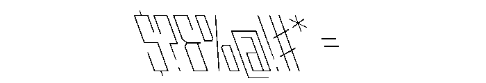StatenSans CompressedThinReverse Instance Font OTHER CHARS
