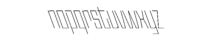 StatenSans CompressedThinReverse Instance Font LOWERCASE
