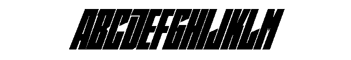 StatenSans CompressedUltraObliqueOblique Instance Font UPPERCASE