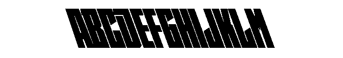 StatenSans CompressedUltraReverse Instance Font UPPERCASE