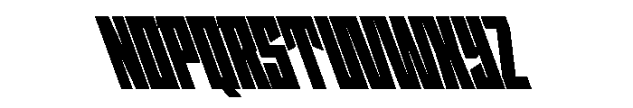 StatenSans CompressedUltraReverse Instance Font UPPERCASE
