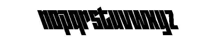 StatenSans CompressedUltraReverse Instance Font LOWERCASE