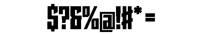 StatenSans CondensedBlack Instance Font OTHER CHARS