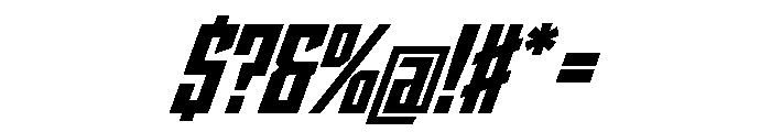 StatenSans CondensedBlackOblique Instance Font OTHER CHARS