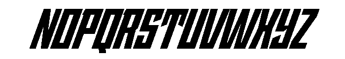 StatenSans CondensedBlackOblique Instance Font UPPERCASE