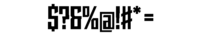 StatenSans CondensedBold Instance Font OTHER CHARS