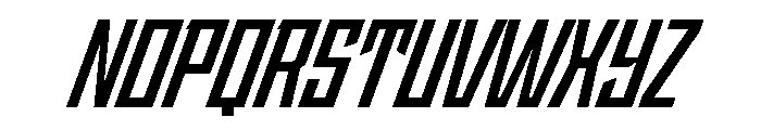 StatenSans CondensedBoldOblique Instance Font UPPERCASE