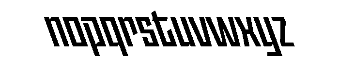 StatenSans CondensedBoldReverse Instance Font LOWERCASE