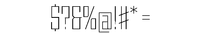 StatenSans CondensedExtraLight Instance Font OTHER CHARS