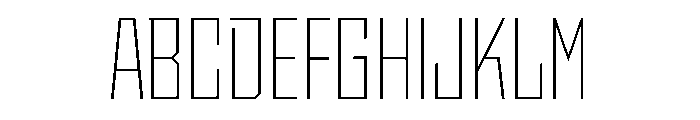 StatenSans CondensedExtraLight Instance Font UPPERCASE