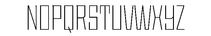 StatenSans CondensedExtraLight Instance Font UPPERCASE