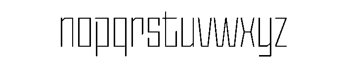StatenSans CondensedExtraLight Instance Font LOWERCASE