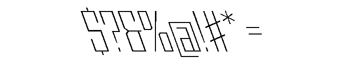 StatenSans CondensedExtraLightReverse Instance Font OTHER CHARS