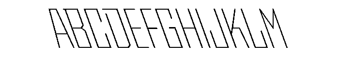 StatenSans CondensedExtraLightReverse Instance Font UPPERCASE