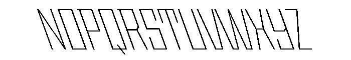 StatenSans CondensedExtraLightReverse Instance Font UPPERCASE