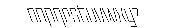 StatenSans CondensedExtraLightReverse Instance Font LOWERCASE