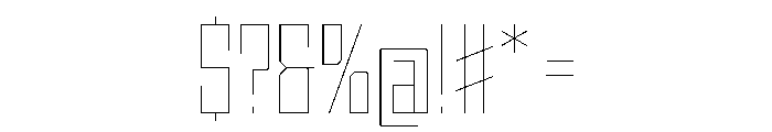 StatenSans CondensedHairline Instance Font OTHER CHARS