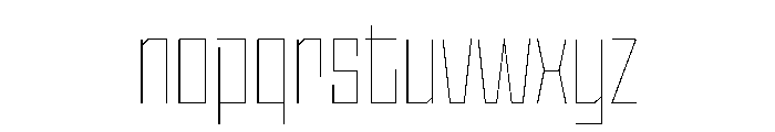 StatenSans CondensedHairline Instance Font LOWERCASE