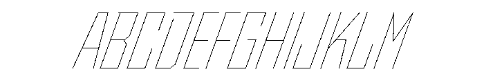 StatenSans CondensedHairlineOblique Instance Font UPPERCASE
