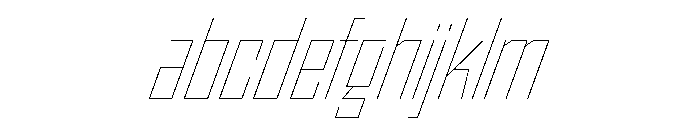 StatenSans CondensedHairlineOblique Instance FONT