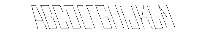 StatenSans CondensedHairlineReverse Instance Font UPPERCASE