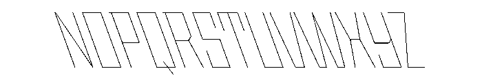 StatenSans CondensedHairlineReverse Instance Font UPPERCASE
