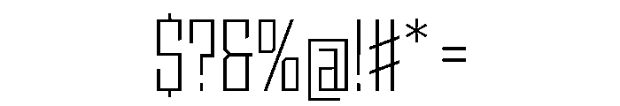 StatenSans CondensedLight Instance Font OTHER CHARS