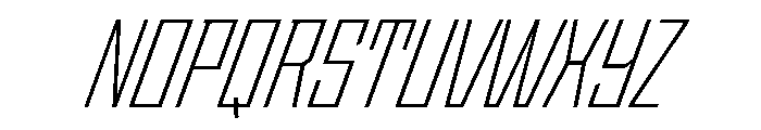 StatenSans CondensedLightOblique Instance Font UPPERCASE