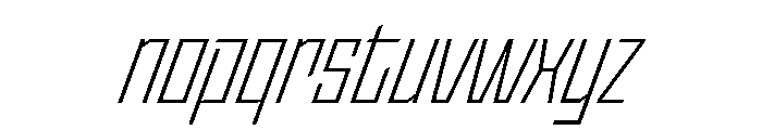StatenSans CondensedLightOblique Instance Font LOWERCASE