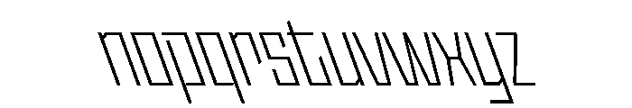 StatenSans CondensedLightReverse Instance Font LOWERCASE