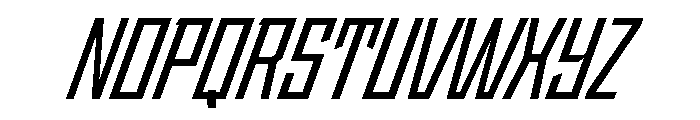 StatenSans CondensedSemiboldOblique Instance Font UPPERCASE