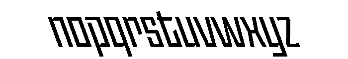 StatenSans CondensedSemiboldReverse Instance Font LOWERCASE