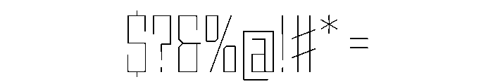 StatenSans CondensedThin Instance Font OTHER CHARS
