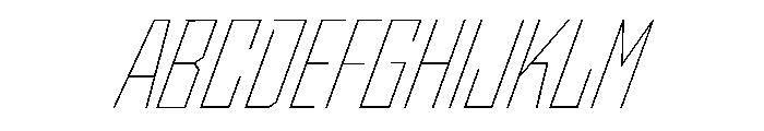 StatenSans CondensedThinOblique Instance Font UPPERCASE