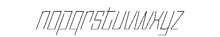 StatenSans CondensedThinOblique Instance Font LOWERCASE