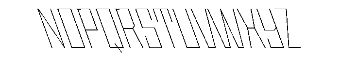 StatenSans CondensedThinReverse Instance Font UPPERCASE