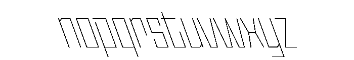 StatenSans CondensedThinReverse Instance Font LOWERCASE