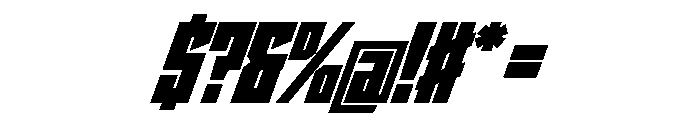 StatenSans CondensedUltraOblique Instance Font OTHER CHARS