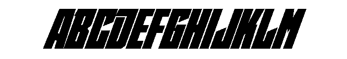 StatenSans CondensedUltraOblique Instance Font UPPERCASE