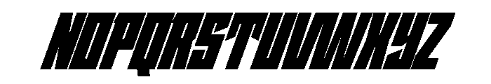 StatenSans CondensedUltraOblique Instance Font UPPERCASE