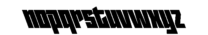 StatenSans CondensedUltraReverse Instance Font LOWERCASE