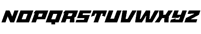 StatenSans ExpandedBlackOblique Instance Font UPPERCASE