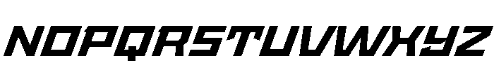 StatenSans ExpandedBoldOblique Instance Font UPPERCASE